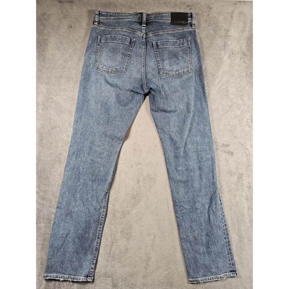 Revtown Decade Denim Men's Jeans 33x32 Automatic‎ Stretch Blue Straight Fit